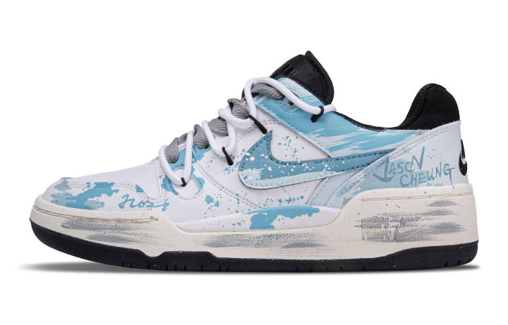 Nike Nike Full Force Leather Trendy Abrasion Resistant Abrasion Resistant Low top Skateboard Shoes Unisex