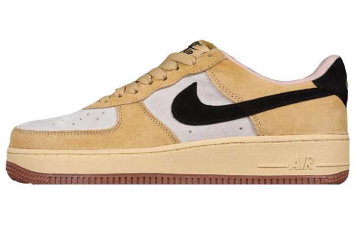 Nike Nike Air Force 1 Low 07 Slip Resistant Abrasion Resistant Low top Skateboard Shoes Unisex Brown Black White