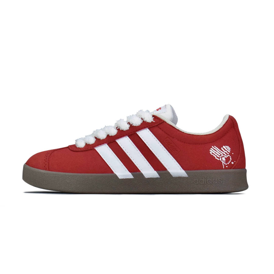 Adidas Neo VL Court 2.0 Low top Skateboard Shoes Unisex Brick Red
