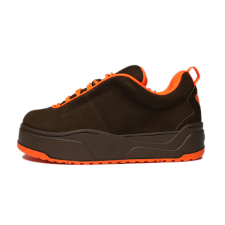 M26D Slip Resistant Abrasion Resistant Low top Skateboard Shoes Unisex Brown Orange