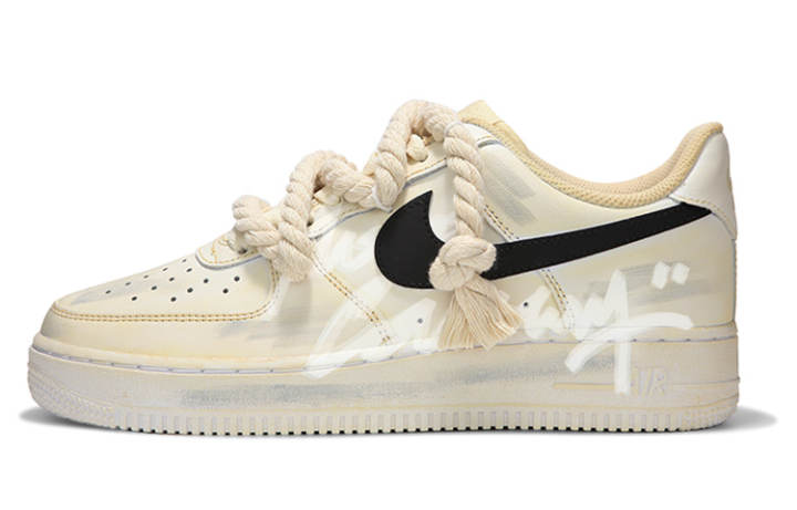 Nike Nike Air Force 1 Low top Skateboard Shoes Men's Beige