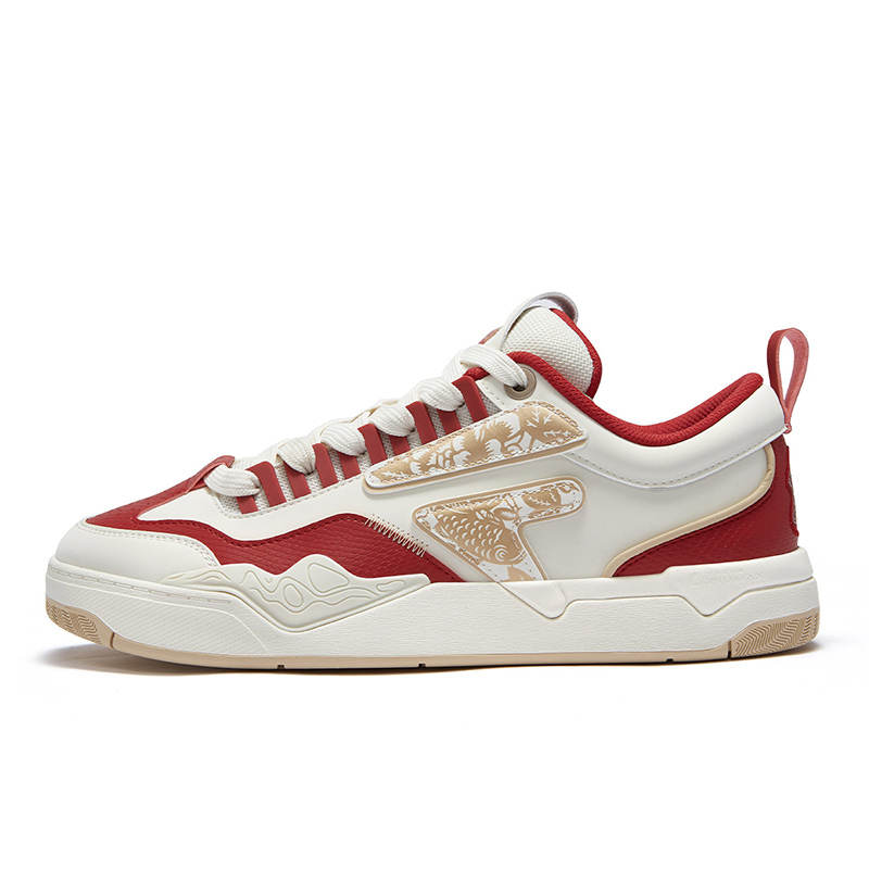 FILA FUSION Nollie CNY Low top Skateboard Shoes Men's White Red