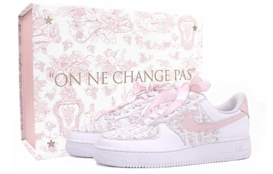 Nike Nike Air Force 1 Skateboard Shoes Women's Low Top Pink/White