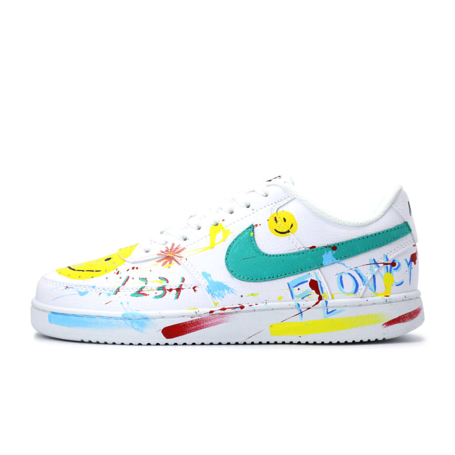 Nike Nike Court Vision 1 Skateboard Shoes Men's Low Top White/Yellow/Green/Red/Blue