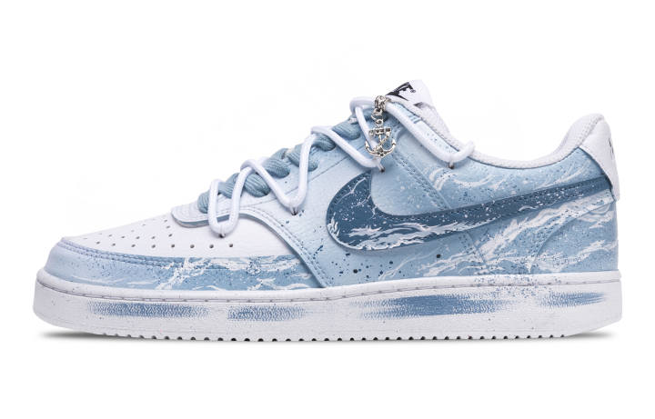 Nike Nike Court Vision 1 Wave Whisper Slip Resistant Abrasion Resistant Slip Resistant Abrasion Resistant Low top