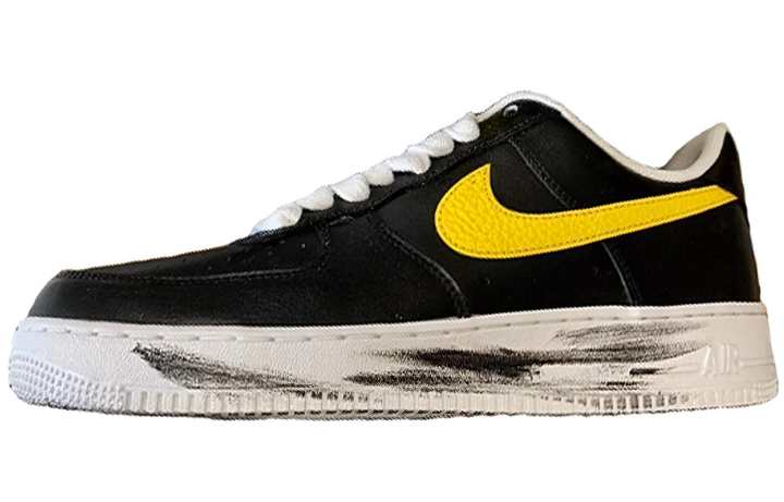 Nike PEACEMINUSONE x Nike Air Force 1 Coverage Slip Resistant Low top Skateboard Shoes Unisex Black