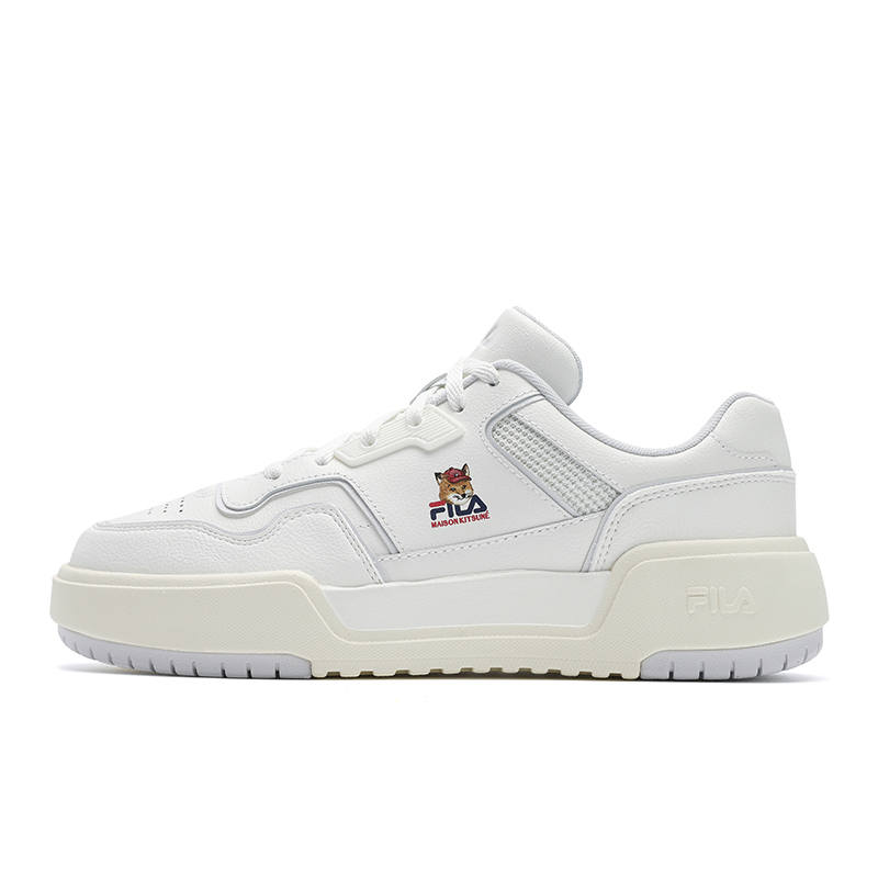 FILA Maison Kitsune x FILA CAMPUS Abrasion Resistant Low top Skateboard Shoes Women's Snow