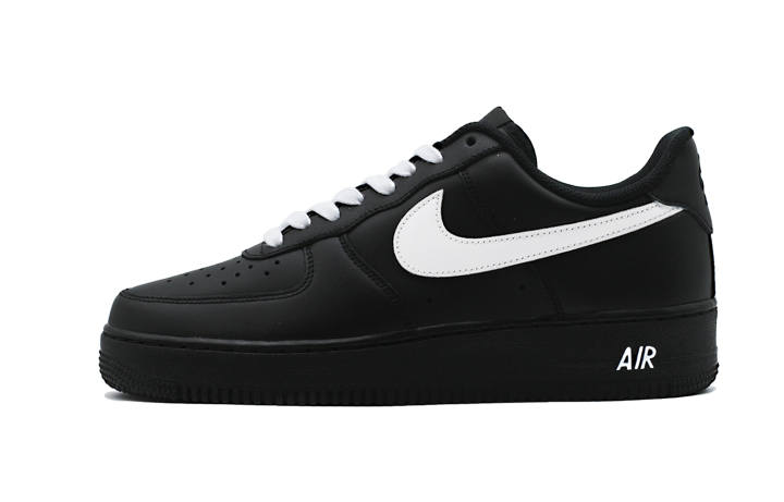 Nike Nike Air Force 1 Black Warrior Abrasion Resistant Low top Skateboard Shoes Unisex Black White