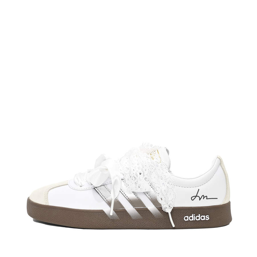 Adidas Adidas VL COURT 2.0 Gradient Silver Abrasion Resistant Low top Skateboard Shoes Unisex