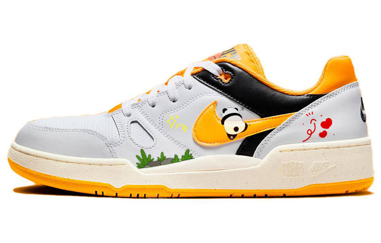 Nike Nike Full Force Low Love Panda, Grass Stone Panda Slip Resistant Abrasion Resistant Low top Skateboard Shoes Men's