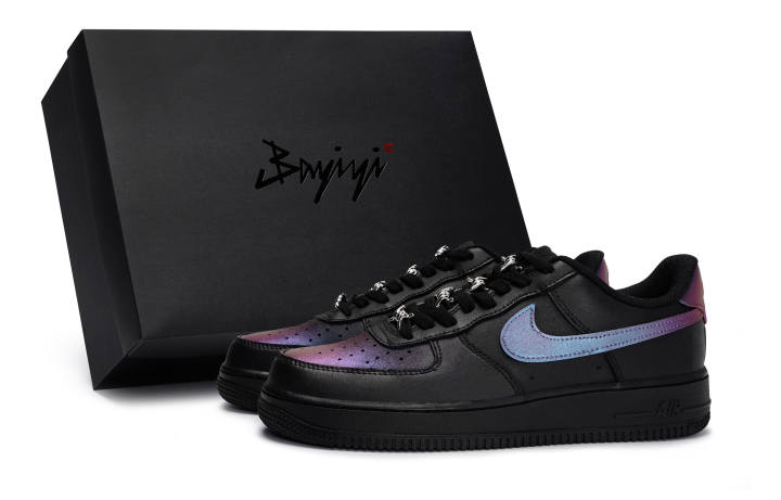 Nike Nike Air Force 1 Skateboard Shoes Unisex Low Top Blue/Purple/Red