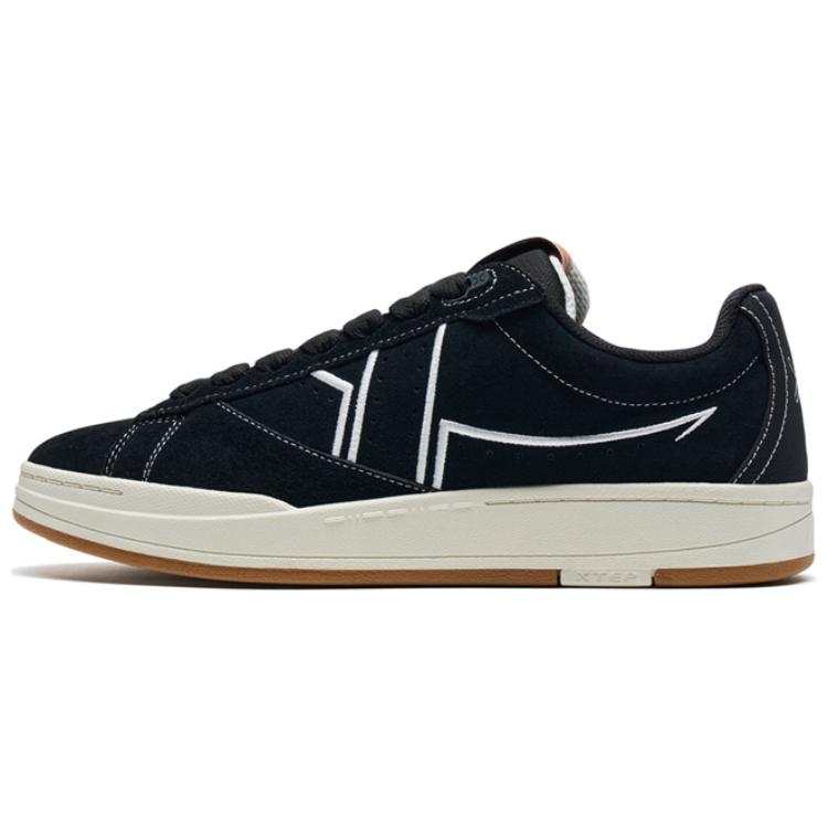 XTEP Challenge Board Slip Resistant Abrasion Resistant Low top Skateboard Shoes Men's Black