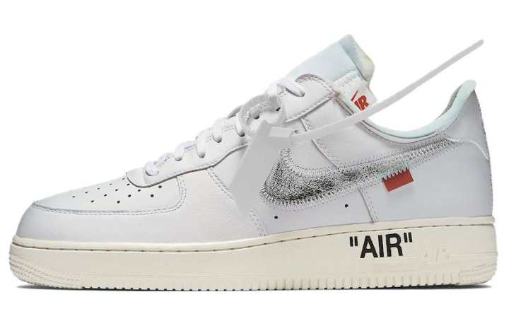 Nike Nike Air Force 1 Virgil Abloh Off White AF00 Low top Skateboard Shoes Men's White