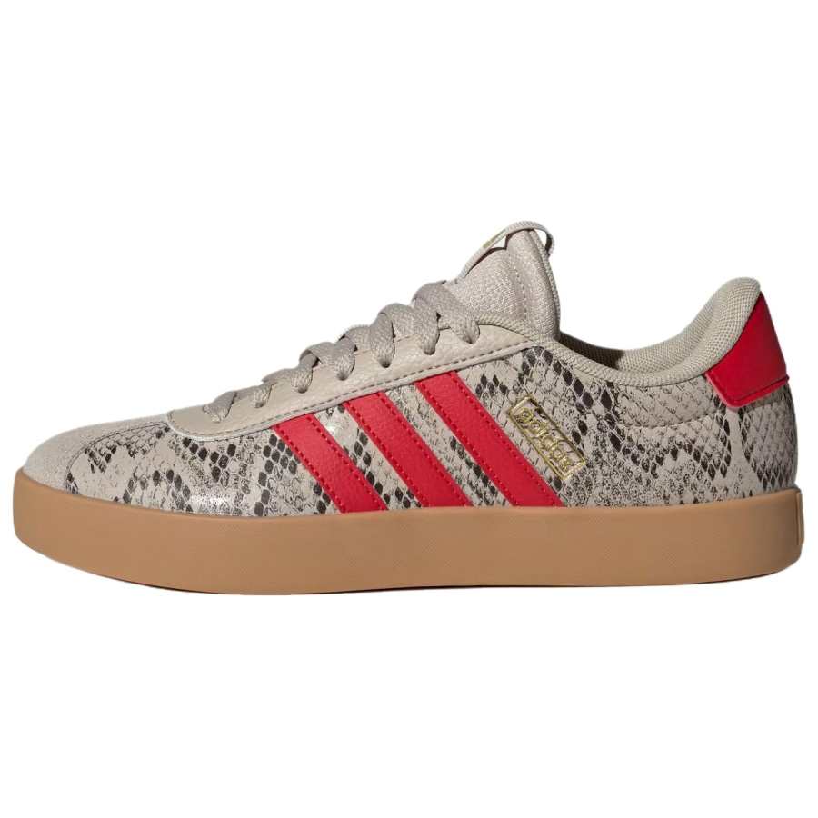 Adidas Adidas VL COURT 3.0 Breathable Low top Skateboard Shoes Women's Beige Red