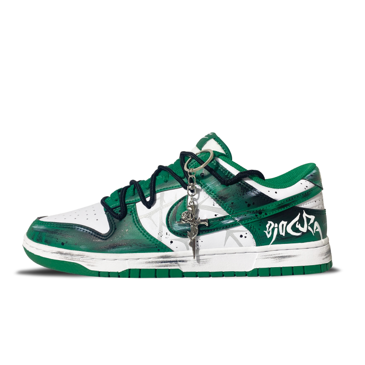 Nike Nike Dunk Abrasion Resistant Low top Skateboard Shoes Men's Green