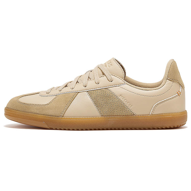 Skechers German Army Trainers Abrasion Resistant Breathable Low top Skateboard Shoes Men's Tan