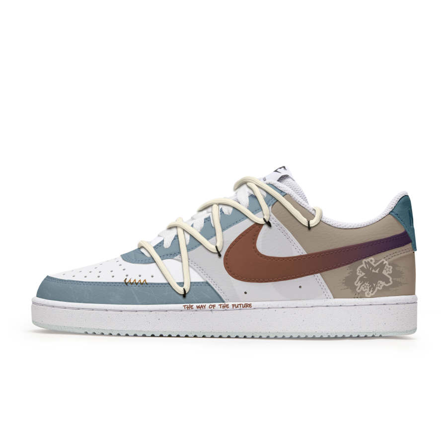 Nike Nike Court Vision 1 Freedom Panda, Vintage Iridescent Slip Resistant Abrasion Resistant Low top Skateboard Shoes Men's
