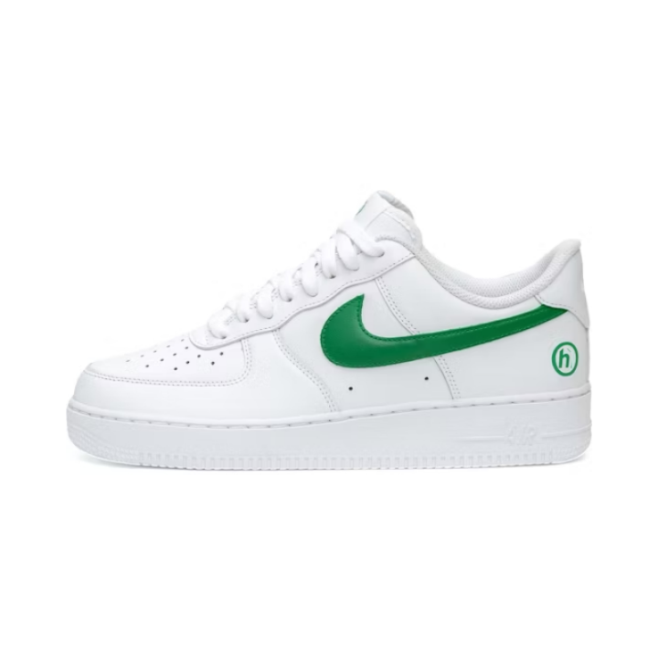 Nike Nike Air Force 1 Slip Resistant Abrasion Resistant Low top Skateboard Shoes Men's White Green