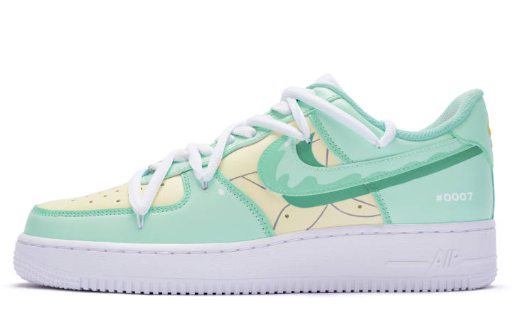 Nike Nike Air Force 1 Low 811 Manufacturing Low top Skateboard Shoes Men's Yellow Green White