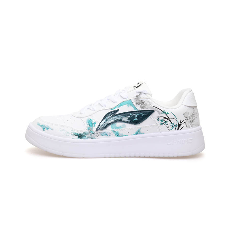 Li-Ning Li Ning Floating Boat Slip Resistant Cushioning Abrasion Resistant Low top Skateboard Shoes Unisex Blue