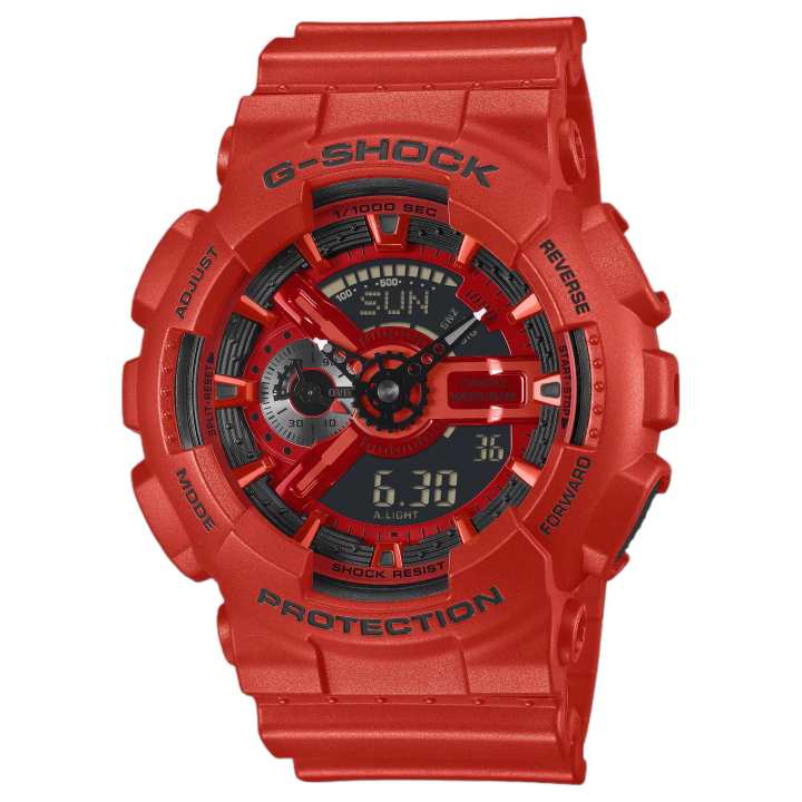 CASIO CASIO 110 Collection Quartz Movement Resin Strap Watch Men's Watches Black Dial