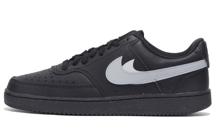 Nike Nike Air Force 1 Slip Resistant Abrasion Resistant Low top Skateboard Shoes Unisex Black Gray