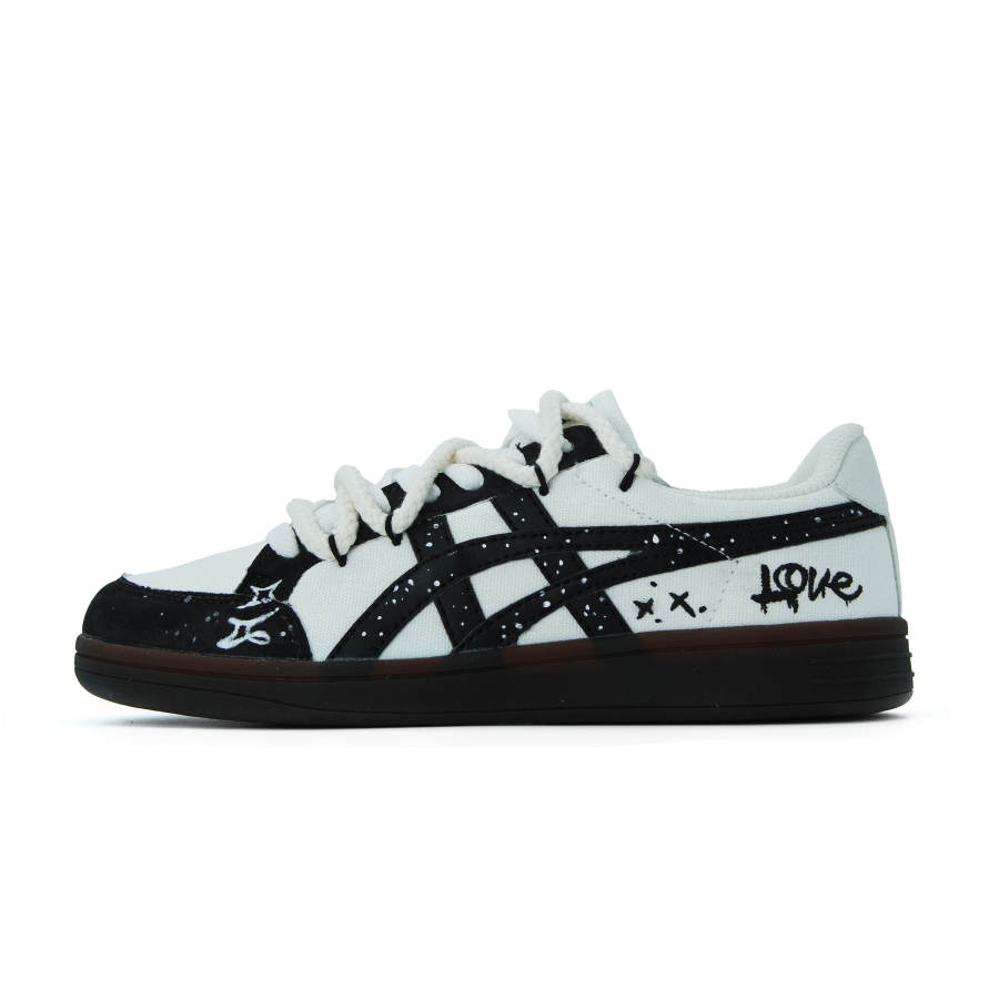Onitsuka Tiger Advanti Graffiti Loves Trend Textile, Synthetic Leather Retro Sports Low top Skateboard Shoes Unisex