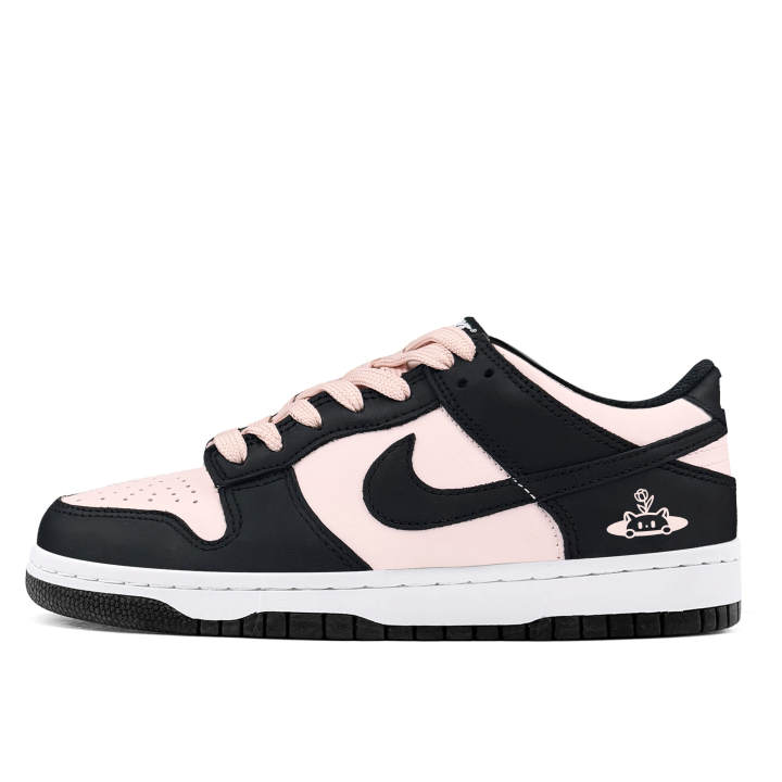 Nike Nike Dunk Abrasion Resistant Low top Skateboard Shoes Women's Black Pink