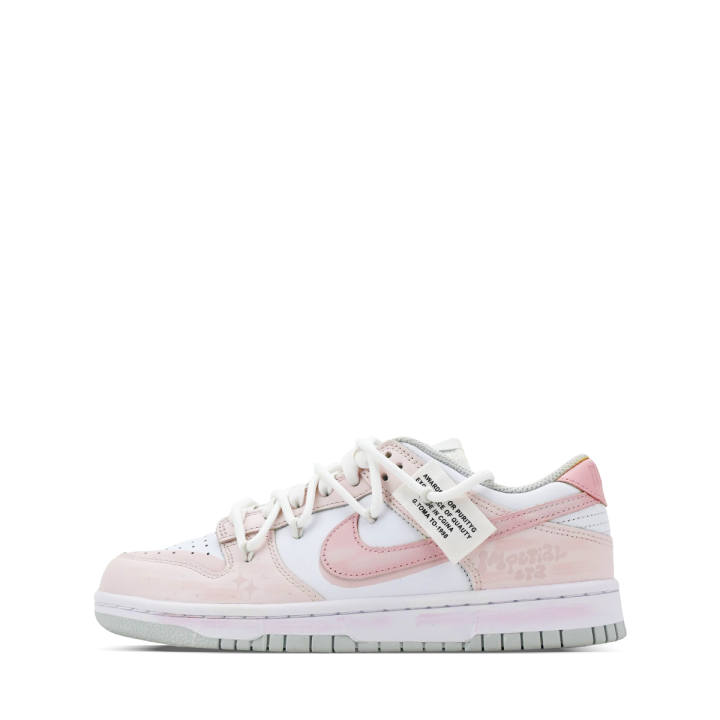 Nike Nike Dunk Low top Skateboard Shoes Women's White Pink