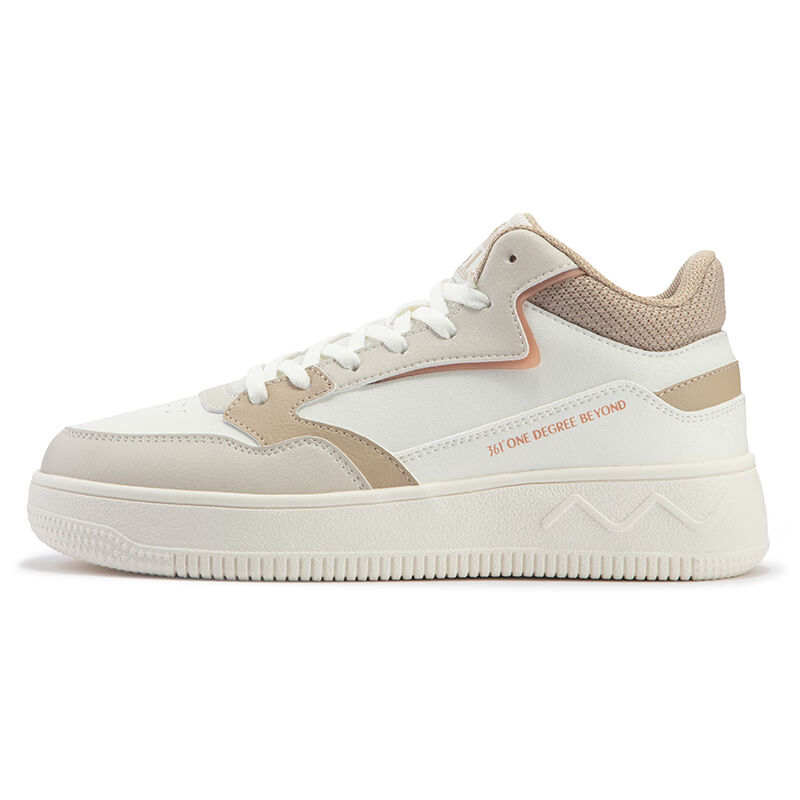 361° Coverage Abrasion Resistant Coverage Abrasion Resistant Low top Skateboard Shoes Women's White Apricot