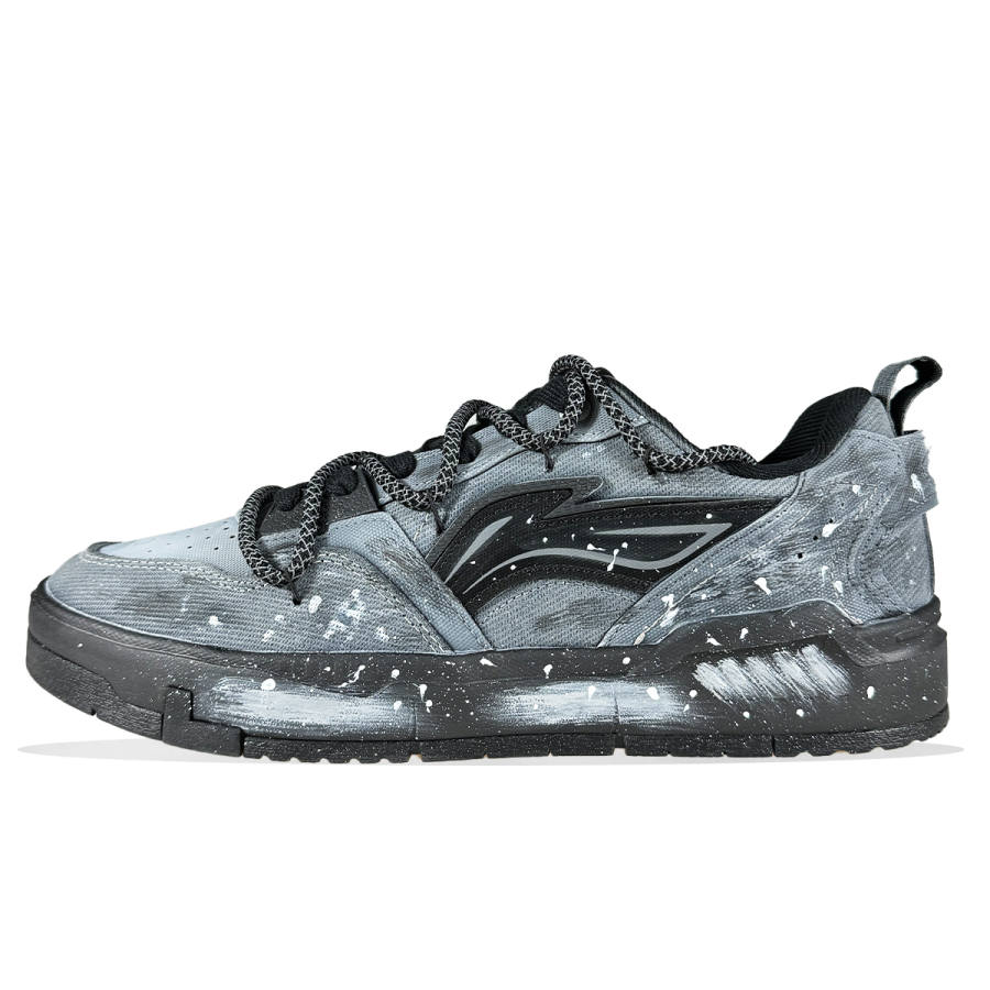 Li-Ning Li Ning Original Era Synthetic Leather Cushioning Abrasion Resistant Lightweight Low top Skateboard Shoes Men's