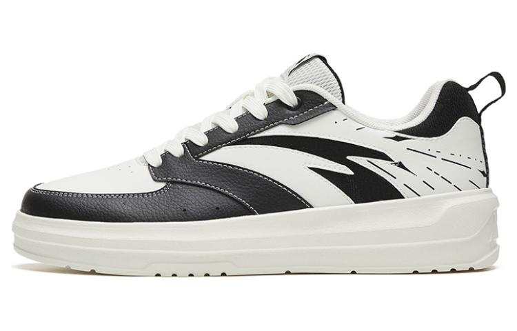 Anta Slip Resistant, Abrasion Resistant, Lightweight Low top Skateboard Shoes Men's Black White