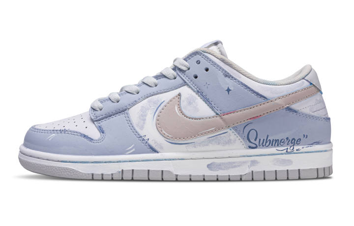 Nike Nike Dunk Funi Ice Blue Star Travel Abrasion Resistant Abrasion Resistant Low top Skateboard Shoes Unisex Blue