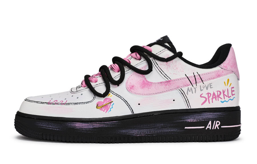 Nike Nike Air Force 1 811 Manufacturing, Love Sparkling Lightweight Low top Skateboard Shoes Women's