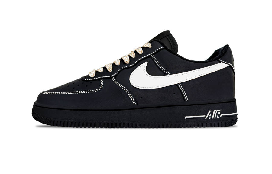 Nike Nike Air Force 1 Mystic Abrasion Resistant Abrasion Resistant Low top Skateboard Shoes Unisex Black