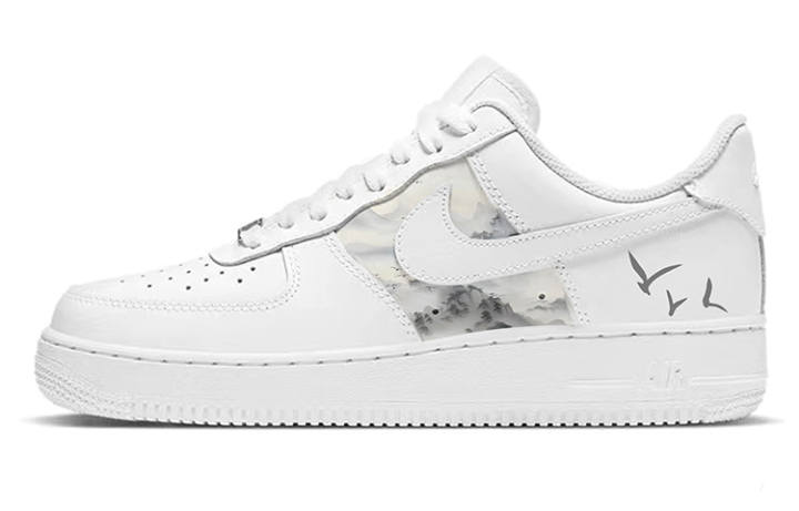 Nike Nike Air Force 1 Low top Skateboard Shoes Men's Pure White