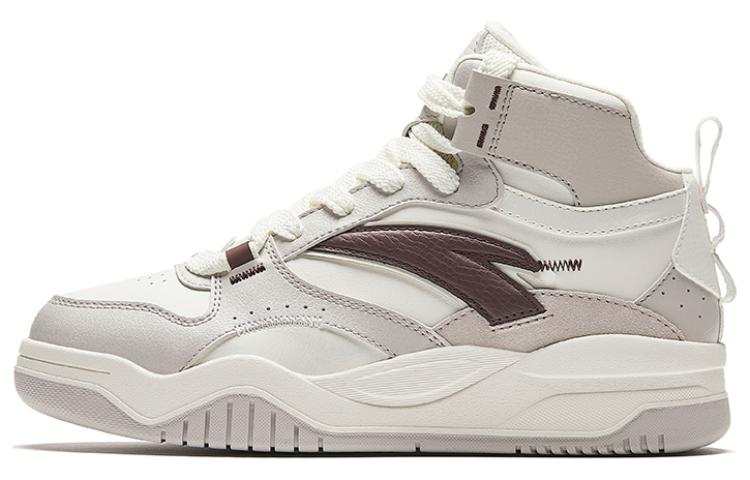 Anta Grand Slam Wave Shoe Textile, Synthetic Leather Comfortable Lightweight Mid top Skateboard Shoes Women's White