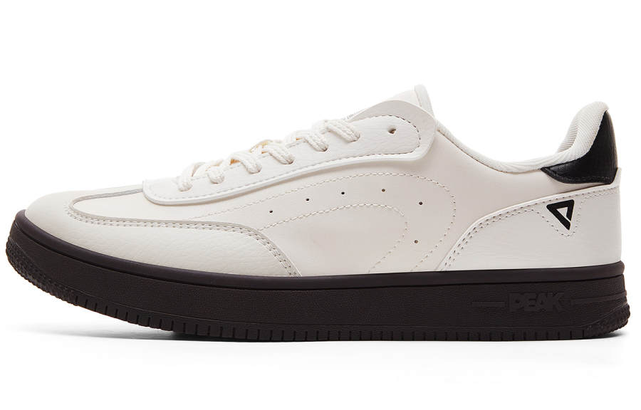 PEAK Coverage Cushioning Lightweight Low top Skateboard Shoes Women's Ivory Gray