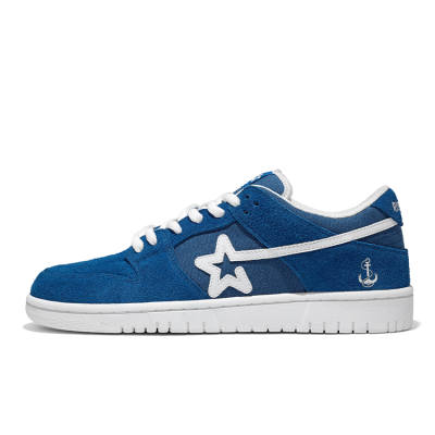 RIPSTAR Low top Skateboard Shoes Unisex Blue White