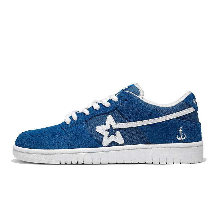 RIPSTAR Low top Skateboard Shoes Unisex Blue White