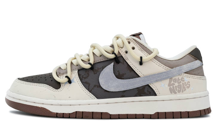 Nike Nike Dunk Slip Resistant Abrasion Resistant Slip Resistant Abrasion Resistant Low top Skateboard Shoes Unisex Ecru