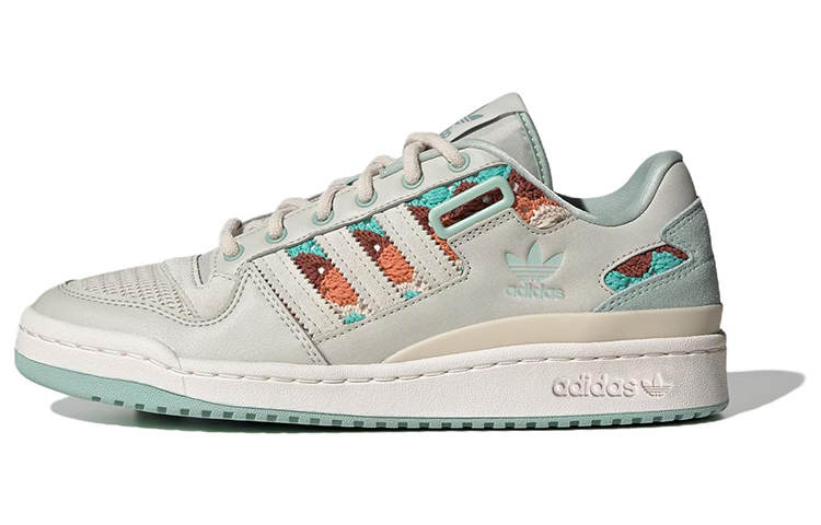 Adidas Originals Adidas Forum Low Shoes Grey White Light Blue Women's