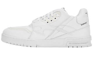 HARSH AND CRUEL 330 Leather Low top Skateboard Shoes Unisex White