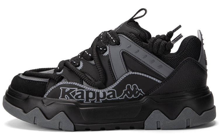 Kappa Slip Resistant Abrasion Resistant Slip Resistant Abrasion Resistant Low top Skateboard Shoes Men's Black Gray