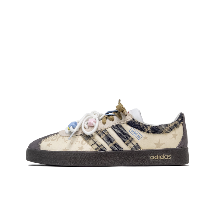 Adidas Adidas VL COURT 2.0 Net Texture, First Winter Vow Slip Resistant Abrasion Resistant Low top Skateboard Shoes Unisex