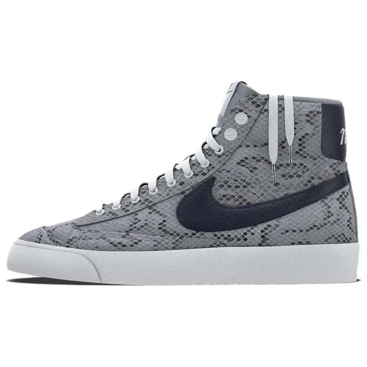 Nike Nike Slip Resistant Abrasion Resistant High top Skateboard Shoes Unisex Gray Black