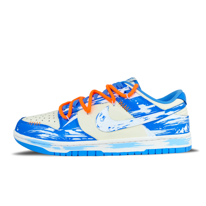 Nike Nike Dunk Abrasion Resistant Low top Skateboard Shoes Unisex Blue White