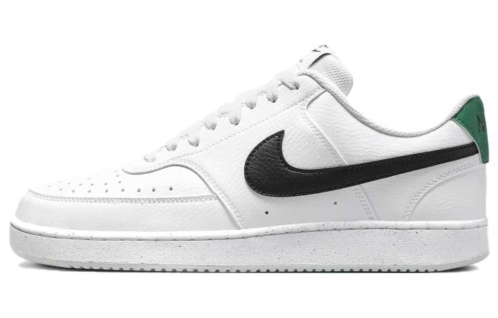 Nike Nike Court Vision 1 Low Synthetic Leather Breathable Low top Skateboard Shoes Men's White Green