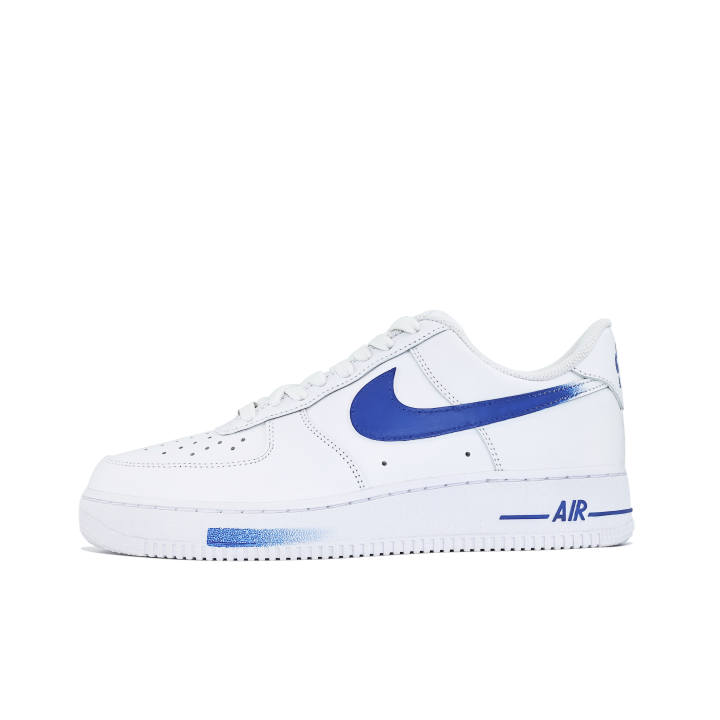 Nike Nike Air Force 1 Slip Resistant, Abrasion Resistant, Breathable Low top Skateboard Shoes Men's White Blue