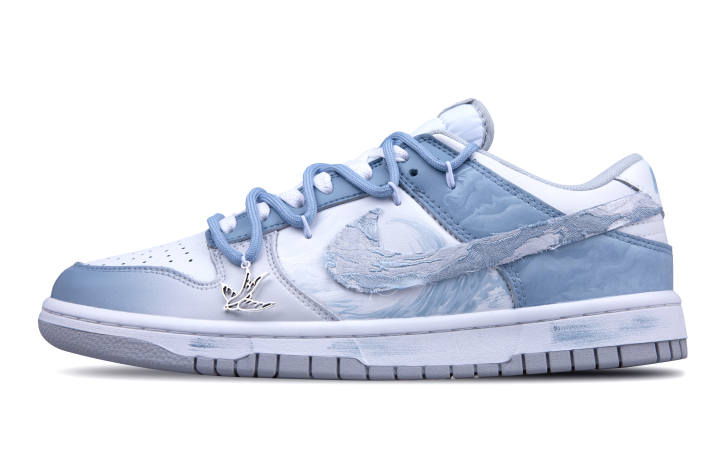 Nike Nike Dunk Slip Resistant Low top Skateboard Shoes Men's Blue